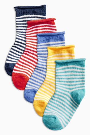 Multi Bright Socks Five pack (Younger Boys)